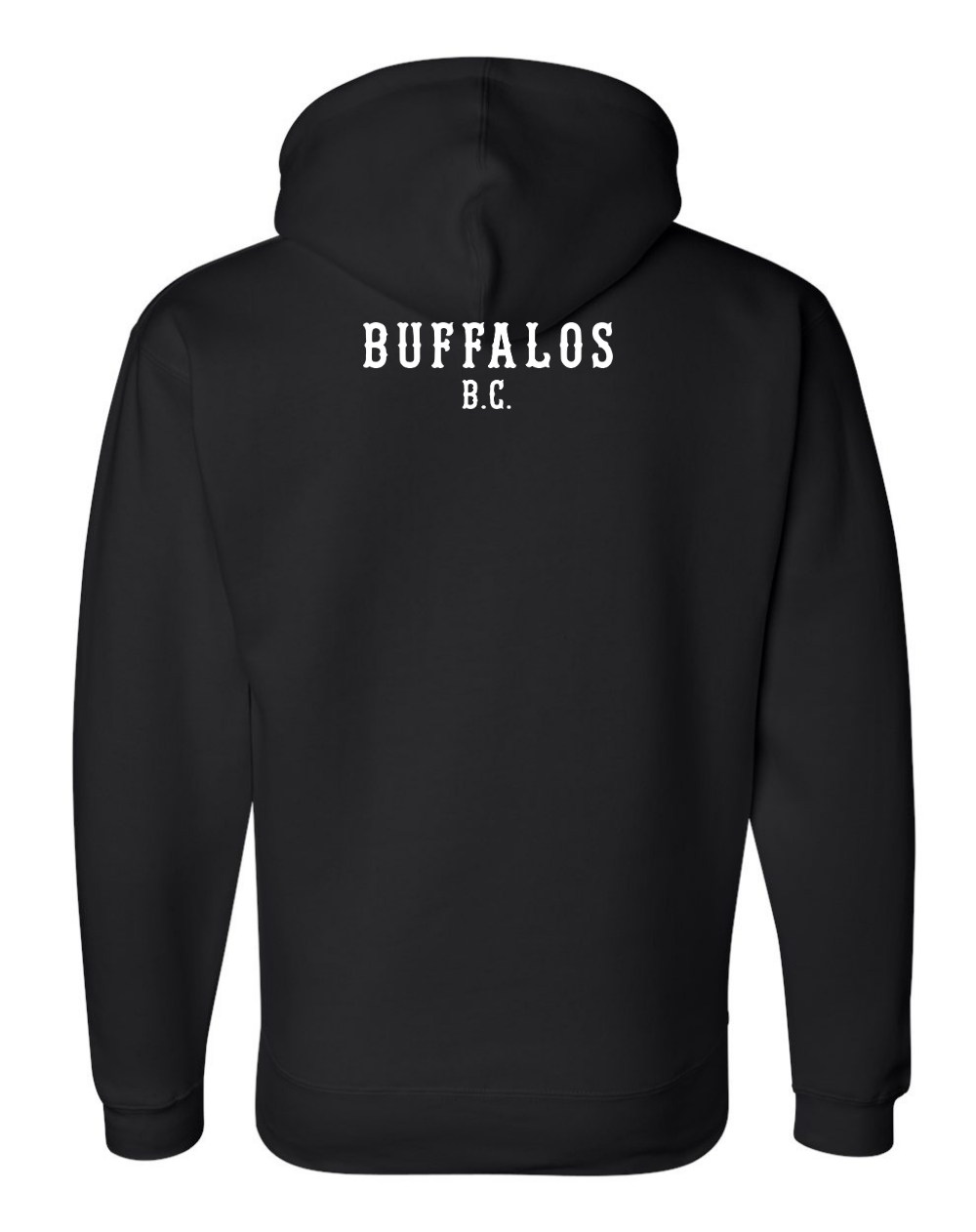 BUFFALO HEAD HOODIE WITH BACK TAG