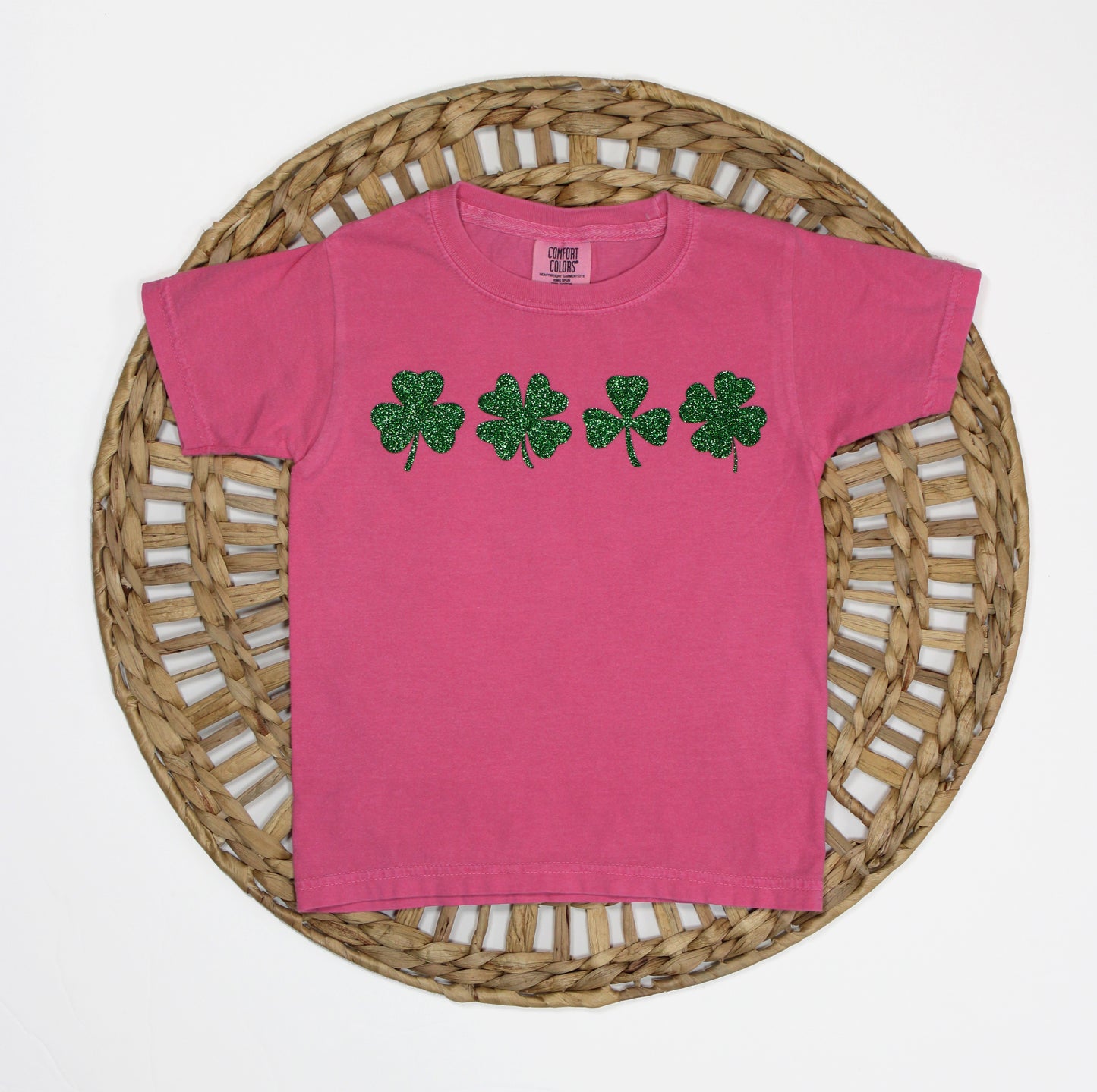 GLITTER SHAMROCKS TEE - YOUTH & TODDLER