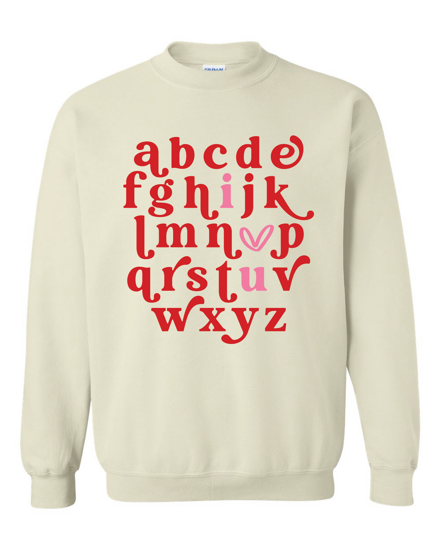 ABCD I<3U SWEATSHIRT