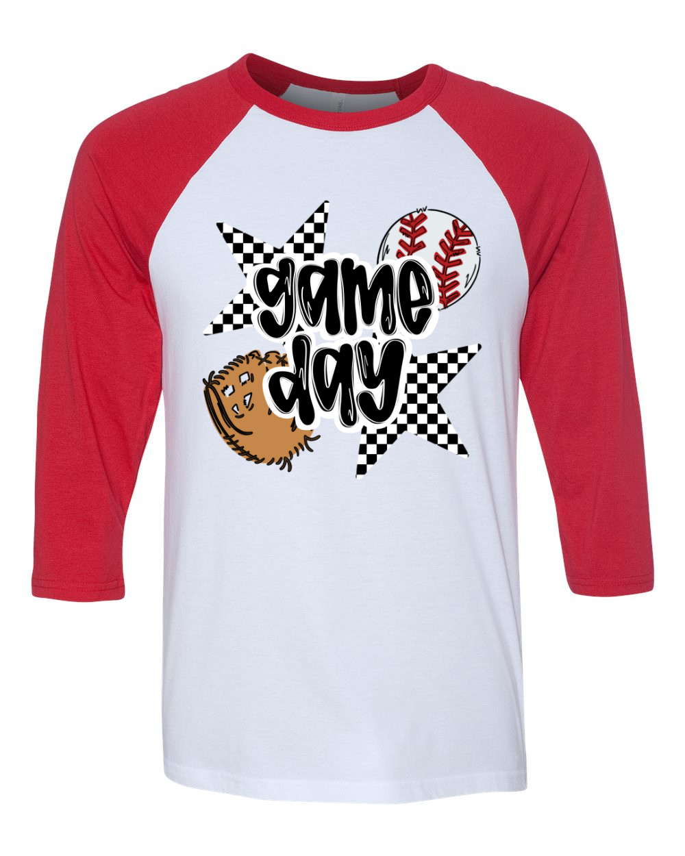 BASEBALL GAME DAY RAGLAN TEE