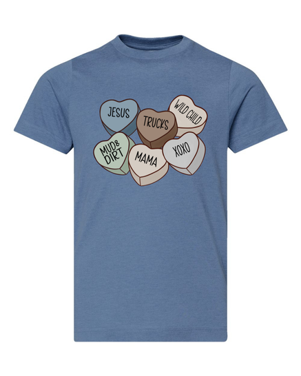 BOYS CANDY HEARTS TEE