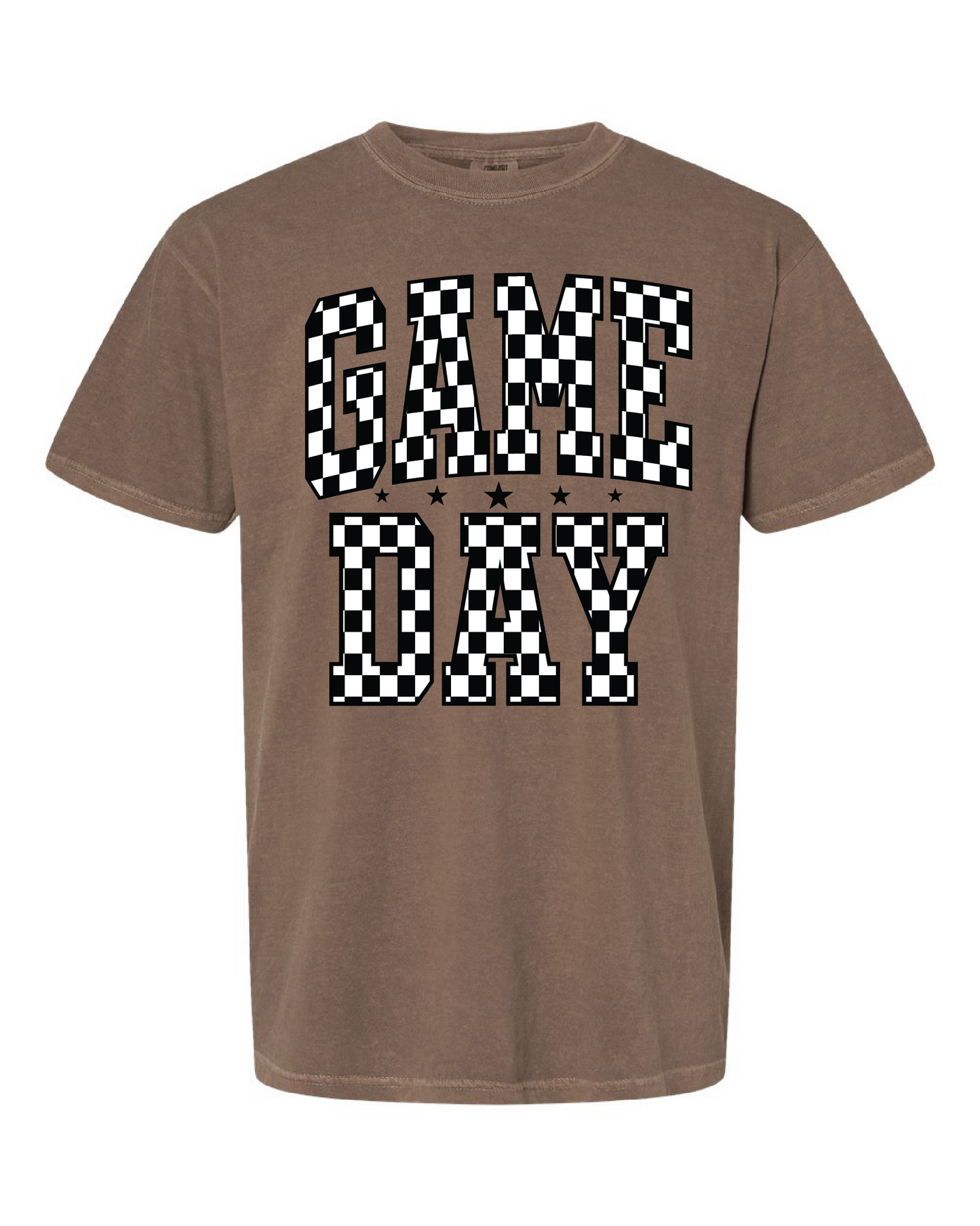 CHECKERED GAME DAY TEE - ADULT