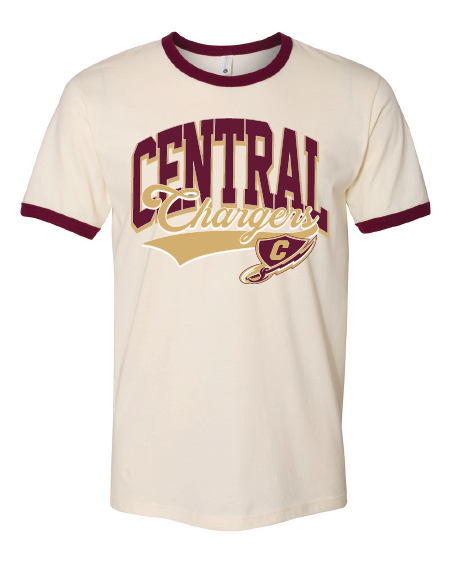 CENTRAL CHARGERS RINGER TEE