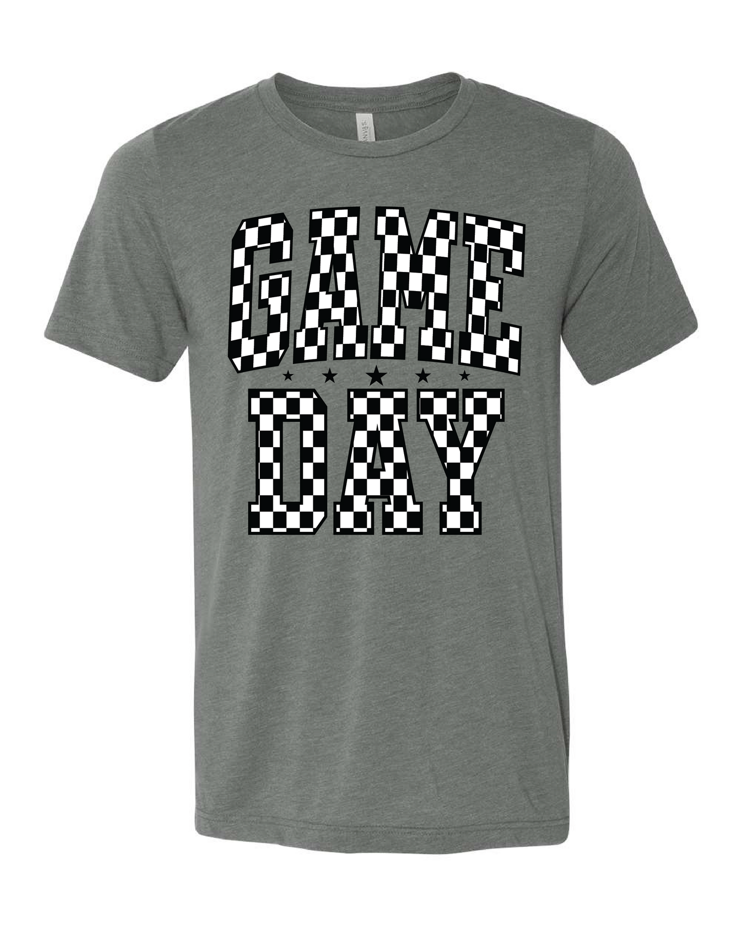 CHECKERED GAME DAY TEE - ADULT