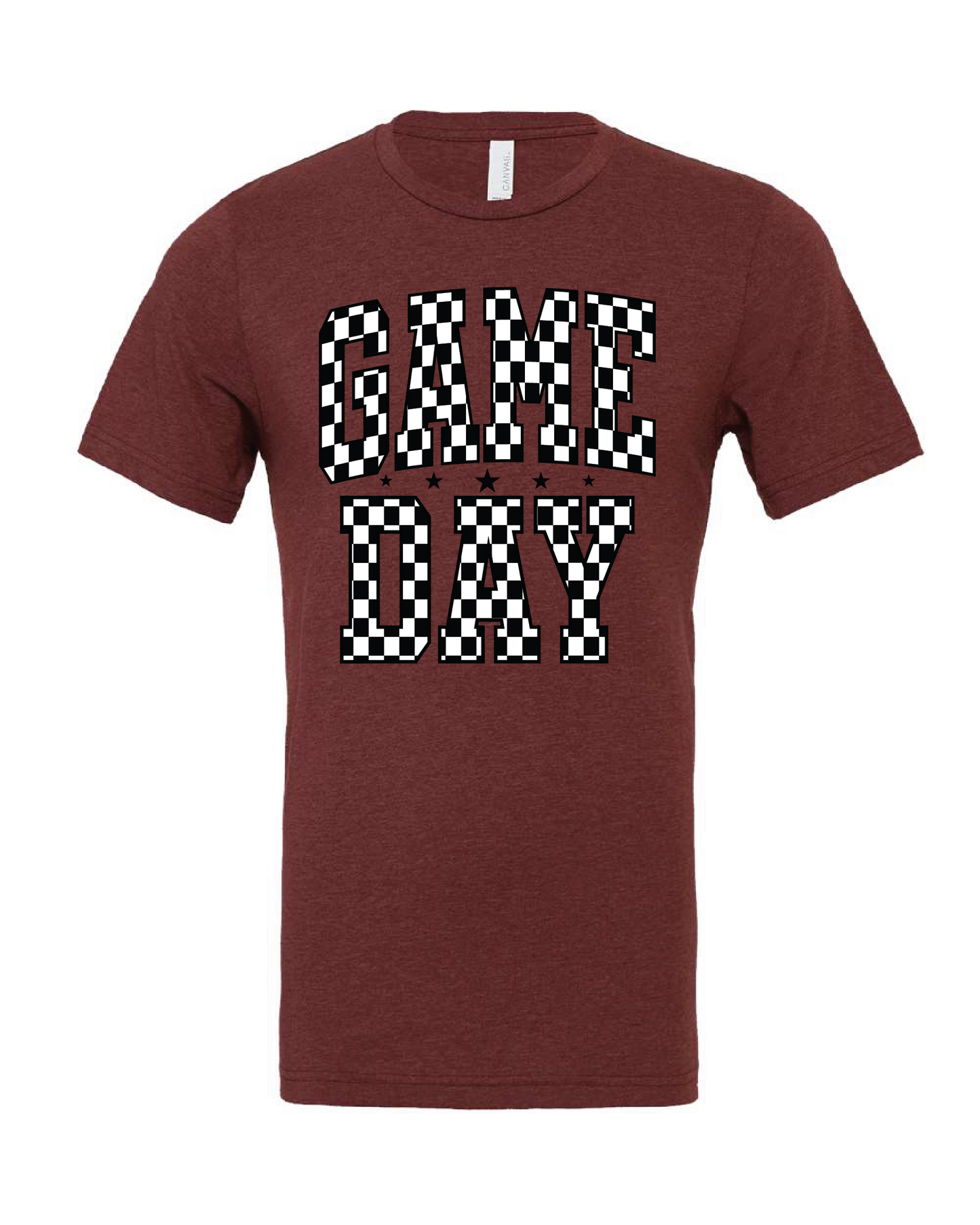 CHECKERED GAME DAY TEE - ADULT