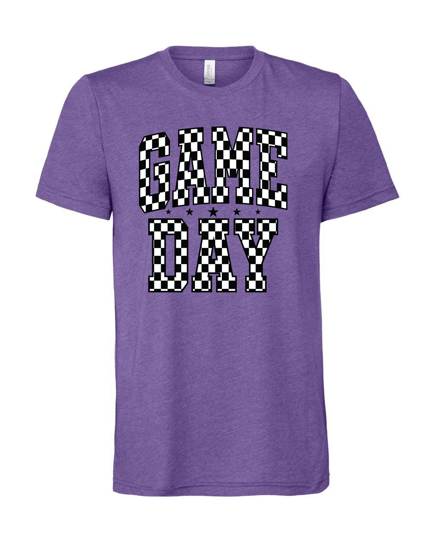 CHECKERED GAME DAY TEE - ADULT