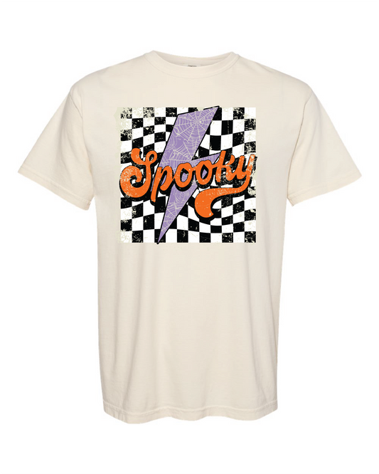 CHECKERED SPOOKY TEE