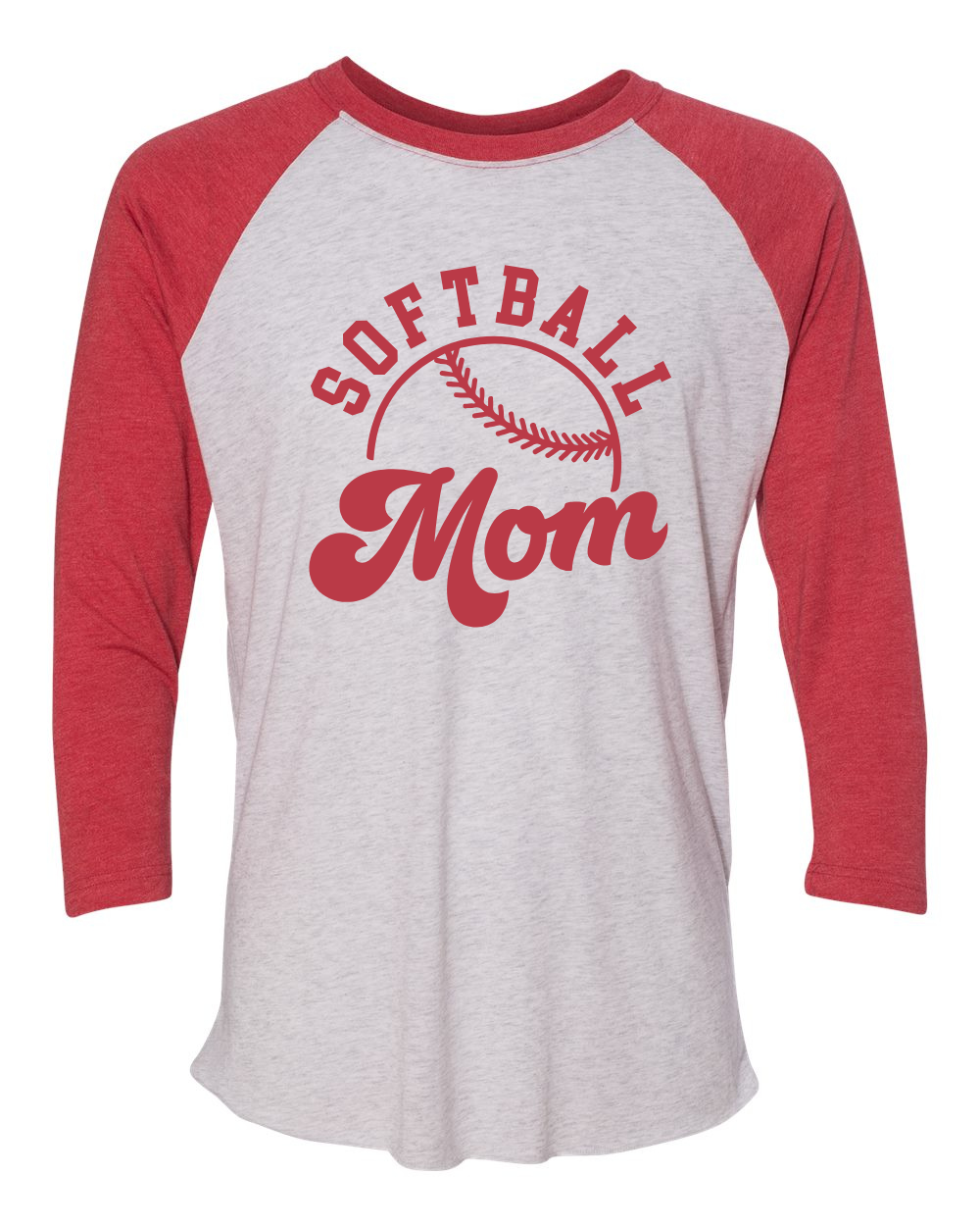 SOFTBALL MOM RAGLAN TEE